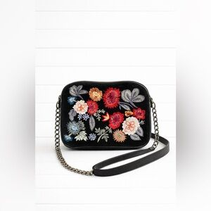 Lucky Brand - Velvet Floral Embroidered Crossbody Bag